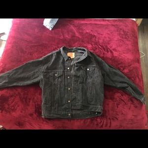 Vintage Levi’s black denim jacket USA made